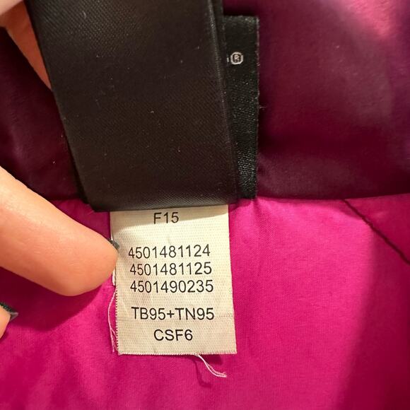 North Face Down Quilted Puffer Jacket Purple Size Girls XL 18 Women's Medium - Picture 10 of 12